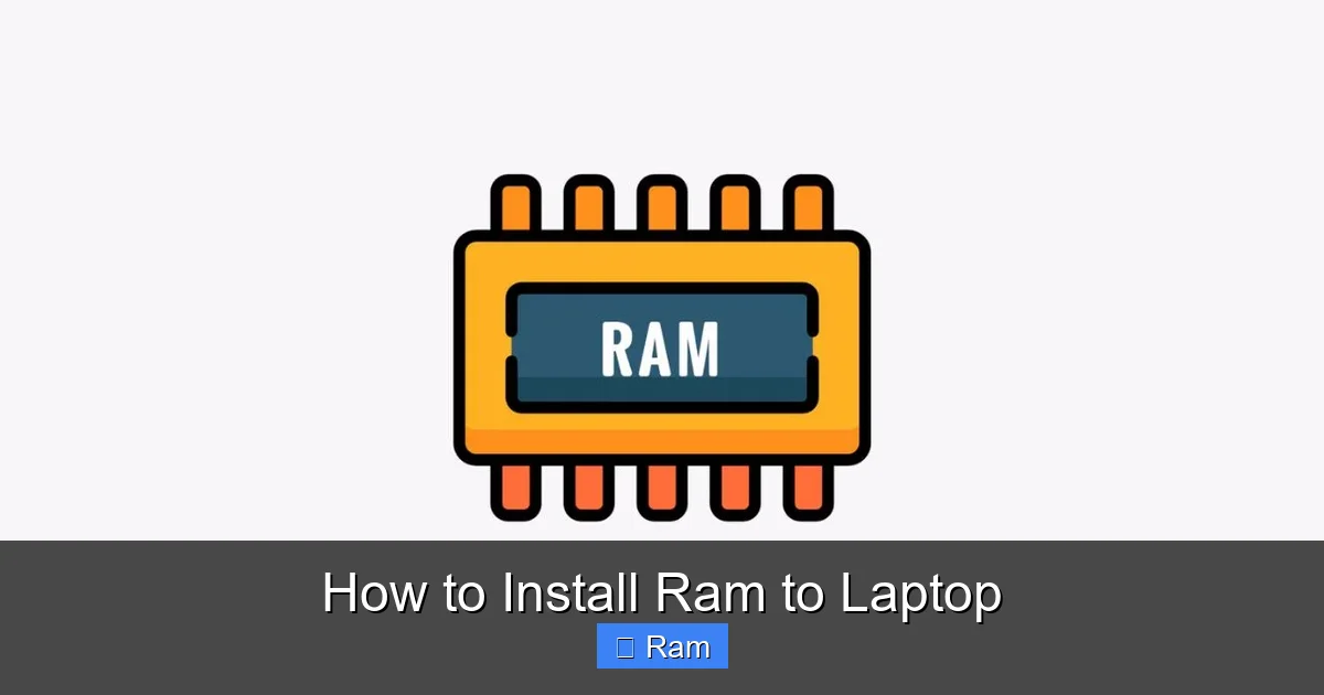 How to Install Ram to Laptop