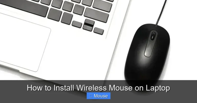 How to Install Wireless Mouse on Laptop