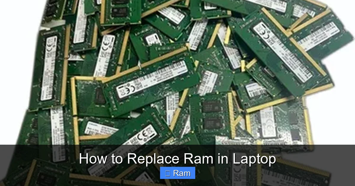 How to Replace Ram in Laptop