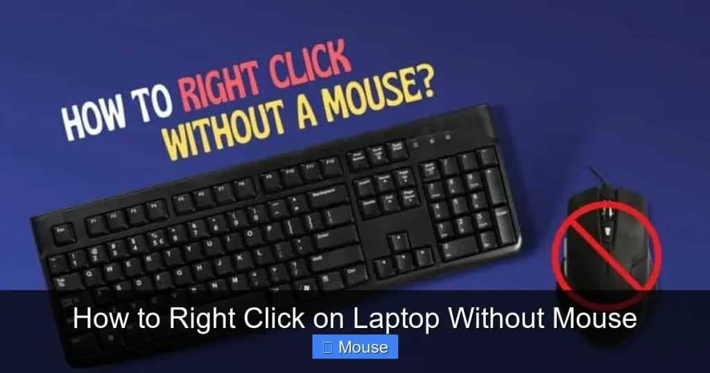 How to Right Click on Laptop Without Mouse