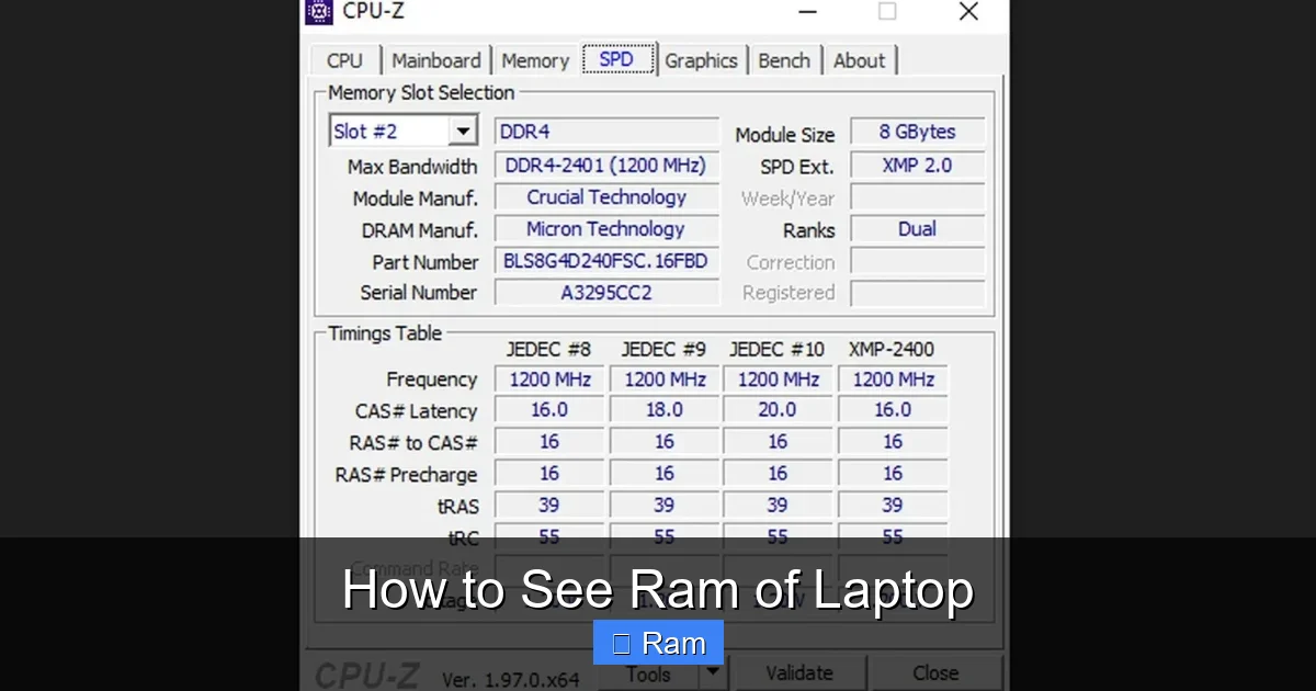 How to See Ram of Laptop