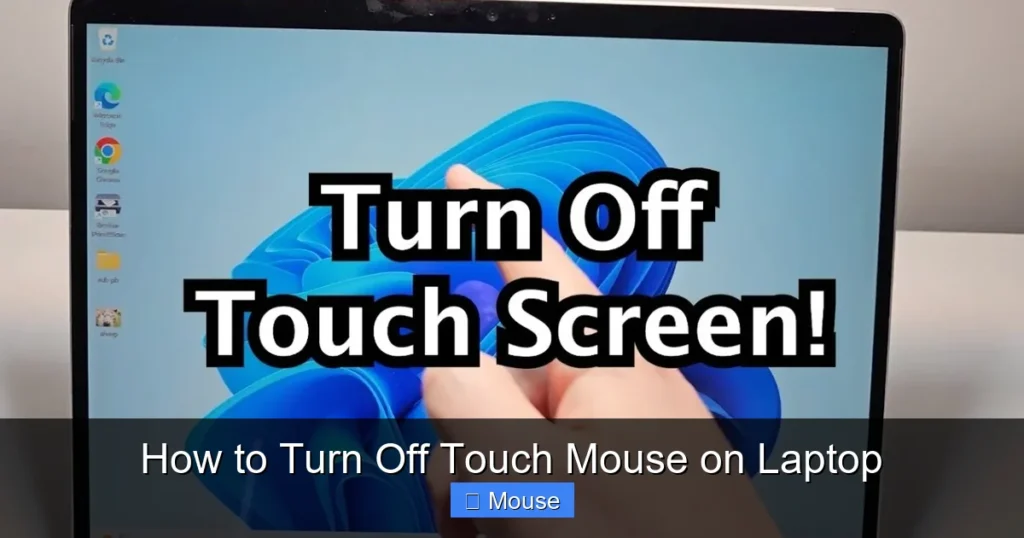 How to Turn Off Touch Mouse on Laptop