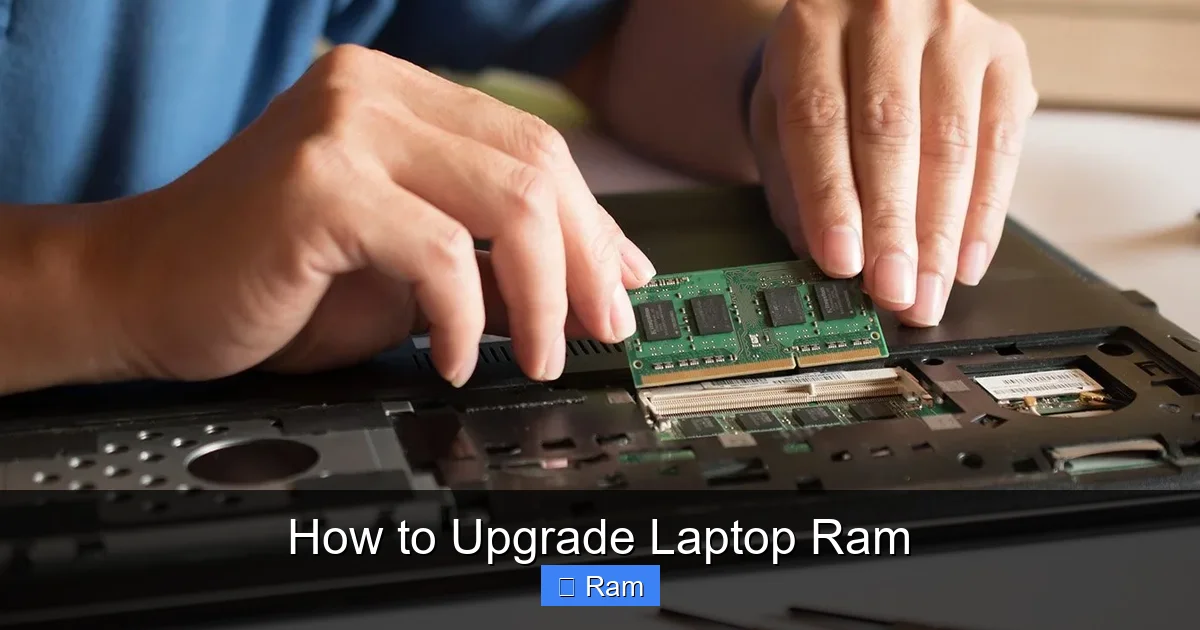 How to Upgrade Laptop Ram