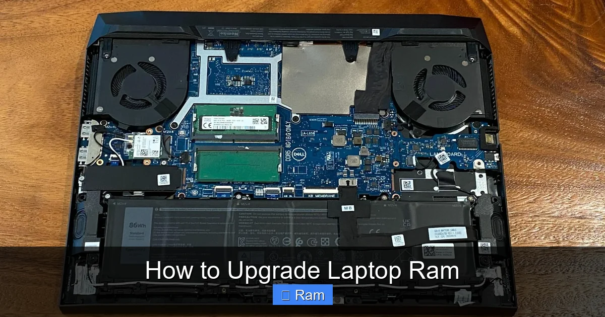 How to Upgrade Laptop Ram
