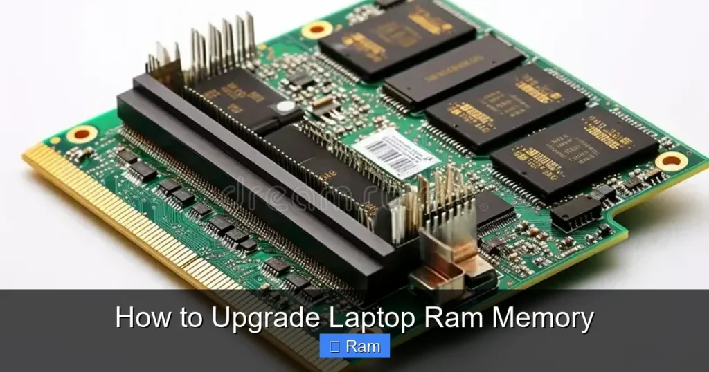 How to Upgrade Laptop Ram Memory