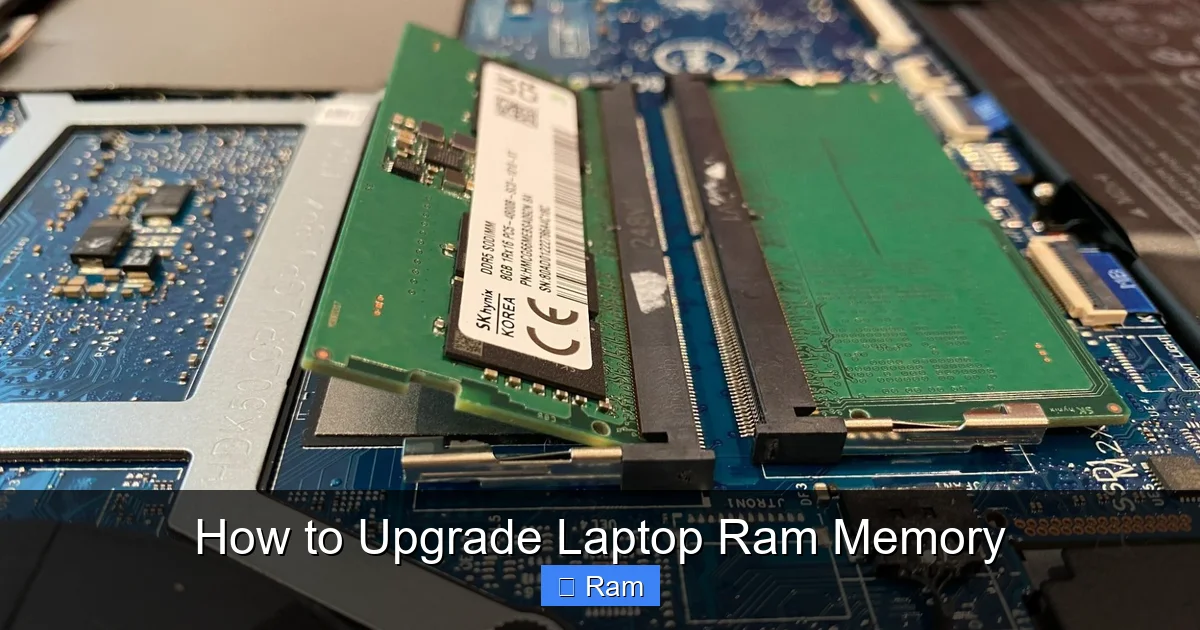 How to Upgrade Laptop Ram Memory