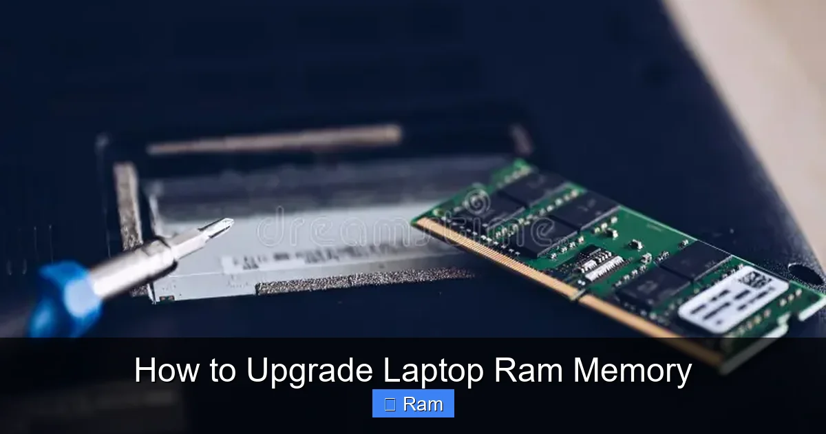 How to Upgrade Laptop Ram Memory