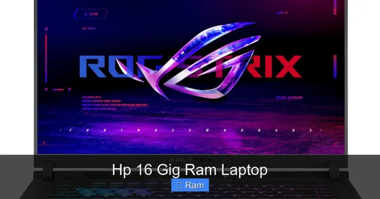 Hp 16 Gig Ram Laptop