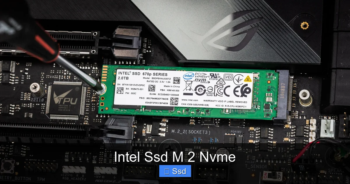 Intel Ssd M 2 Nvme