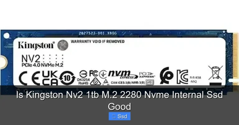 Is Kingston Nv2 1tb M.2 2280 Nvme Internal Ssd Good