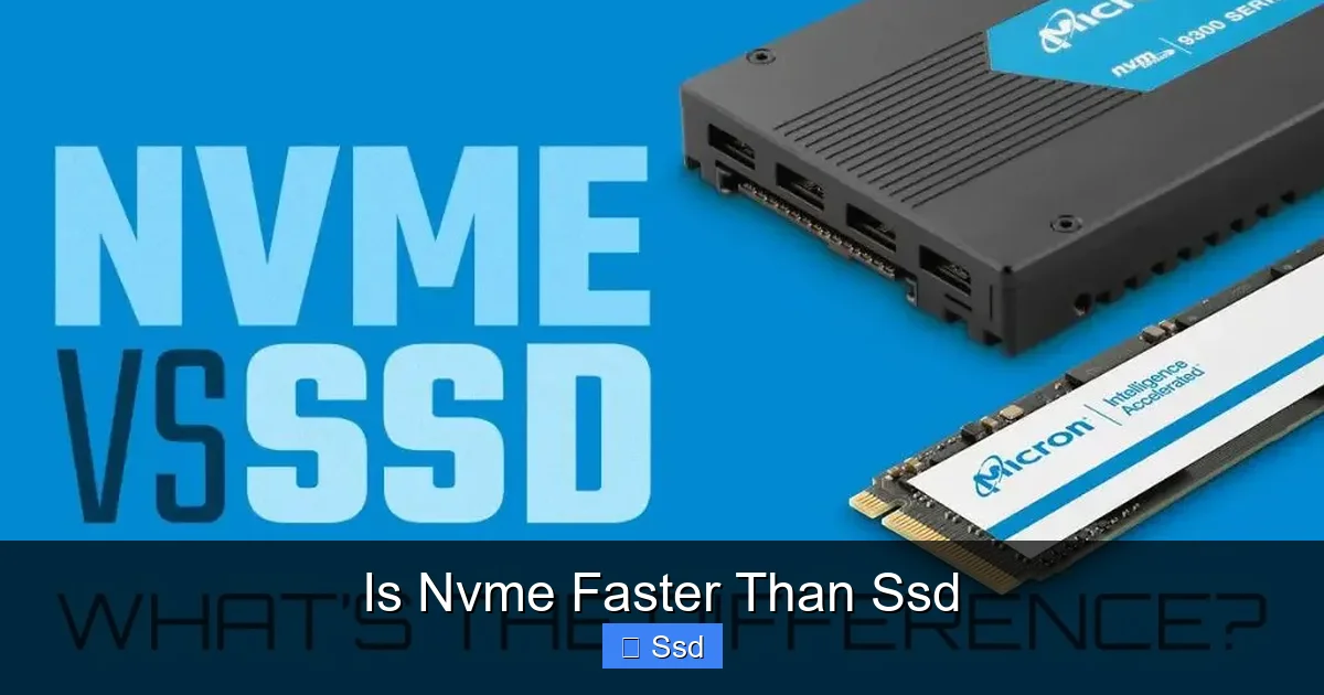 Is Nvme Faster Than Ssd