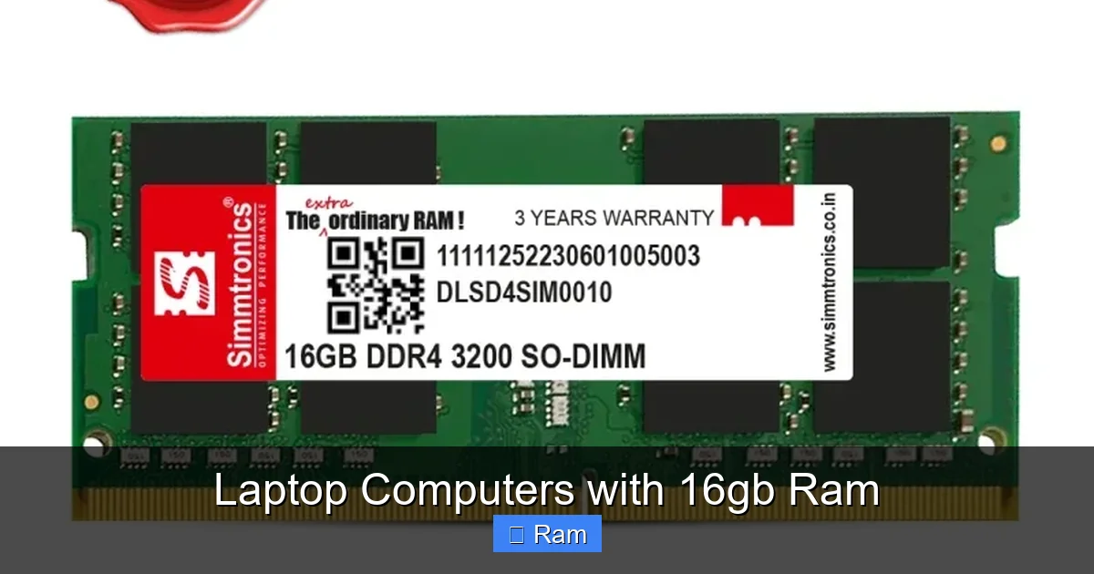 Laptop Computers with 16gb Ram