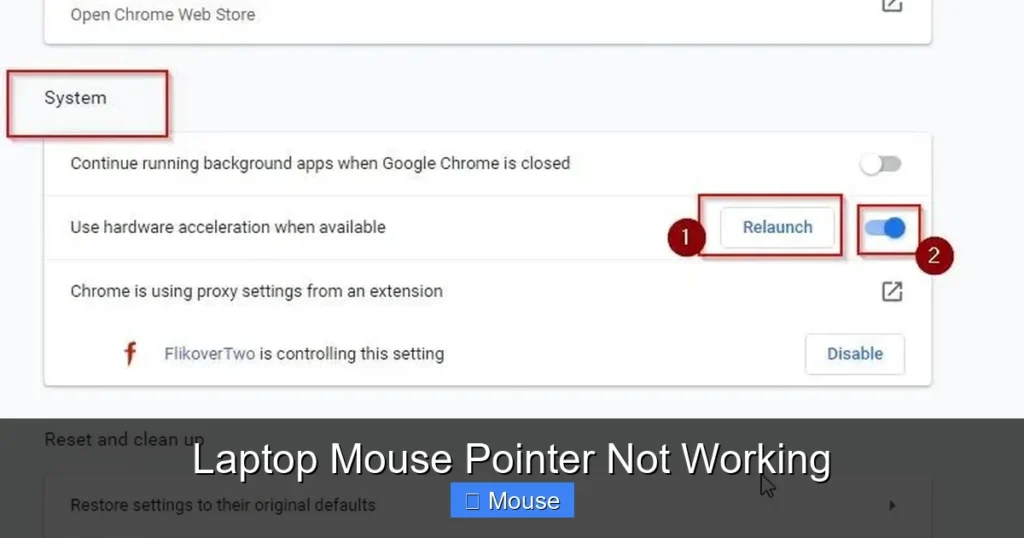 Laptop Mouse Pointer Not Working