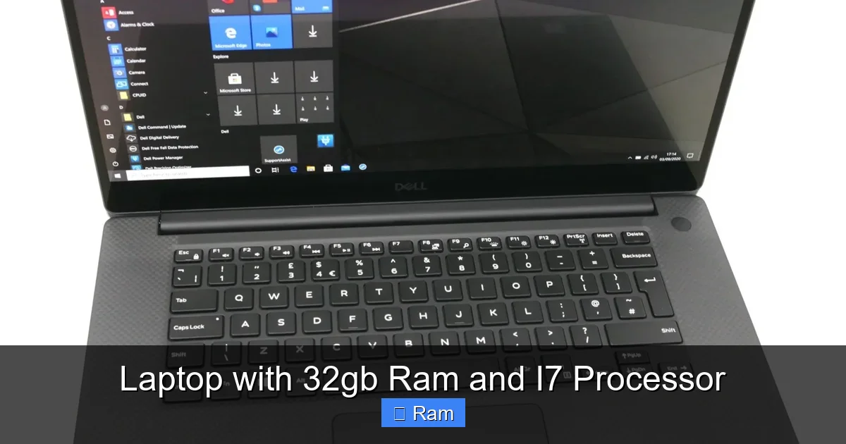 Laptop with 32gb Ram and I7 Processor
