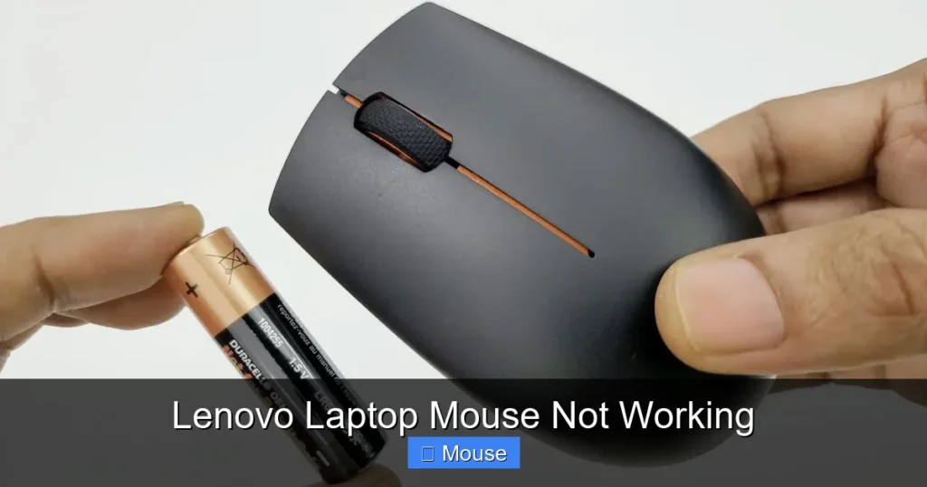 Lenovo Laptop Mouse Not Working