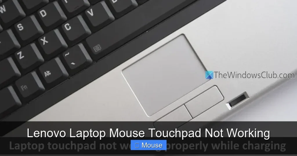 Lenovo Laptop Mouse Touchpad Not Working