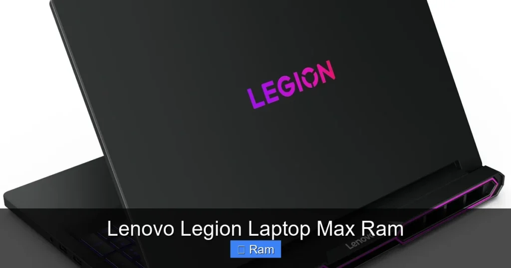 Lenovo Legion Laptop Max Ram