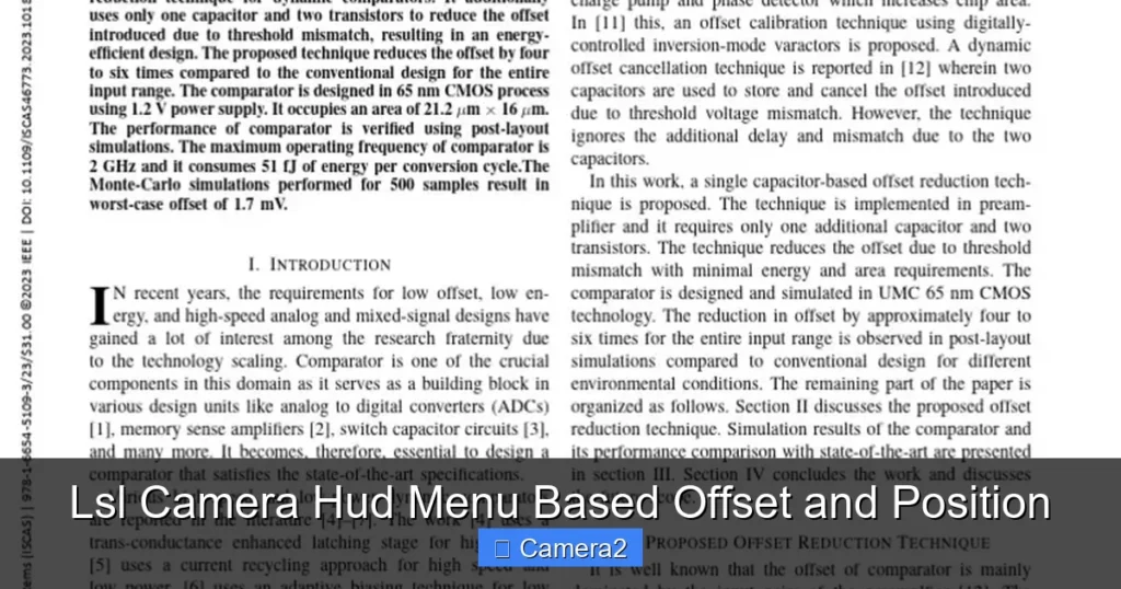 Lsl Camera Hud Menu Based Offset and Position