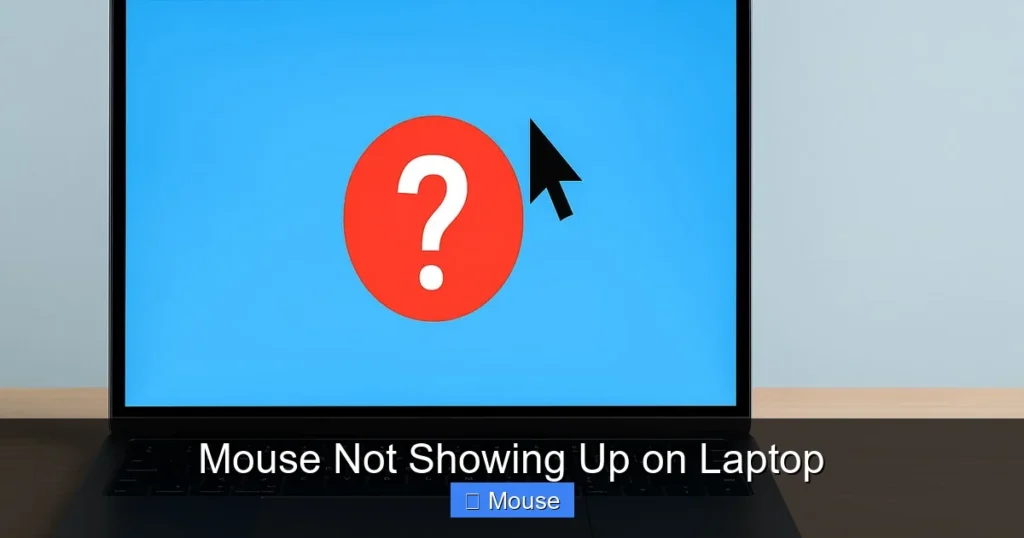 Mouse Not Showing Up on Laptop