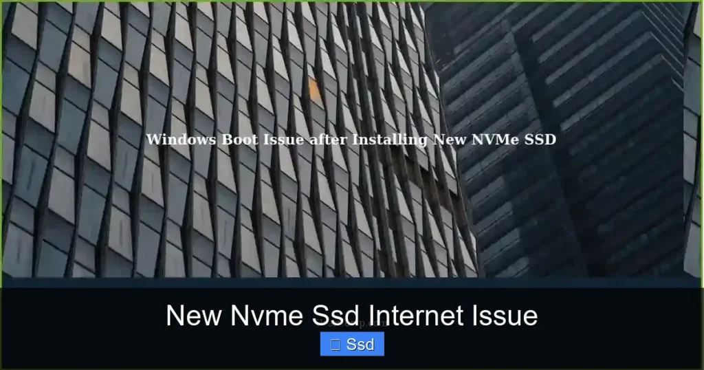 New Nvme Ssd Internet Issue