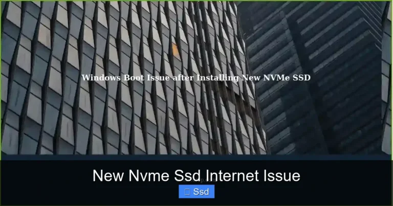 New Nvme Ssd Internet Issue
