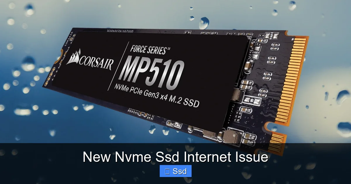 New Nvme Ssd Internet Issue