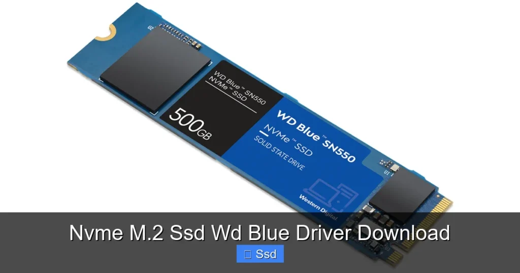 Nvme M.2 Ssd Wd Blue Driver Download