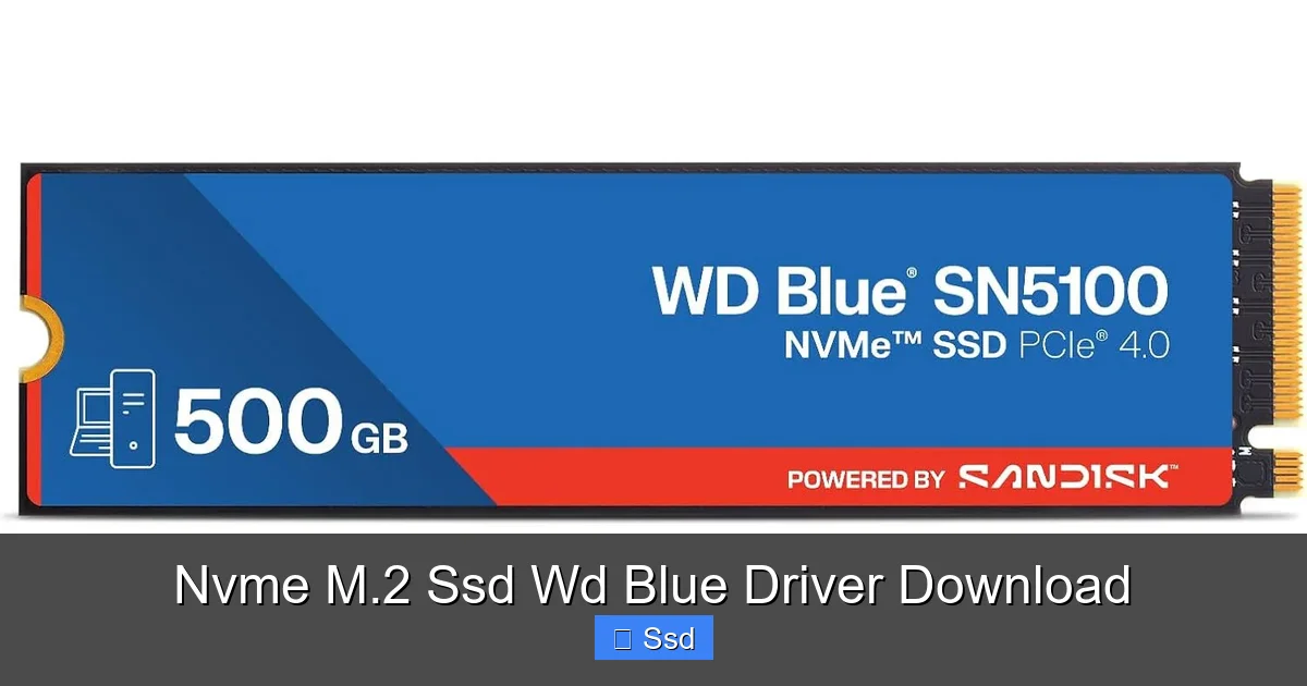 Nvme M.2 Ssd Wd Blue Driver Download
