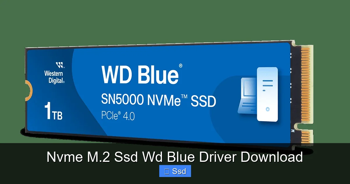 Nvme M.2 Ssd Wd Blue Driver Download