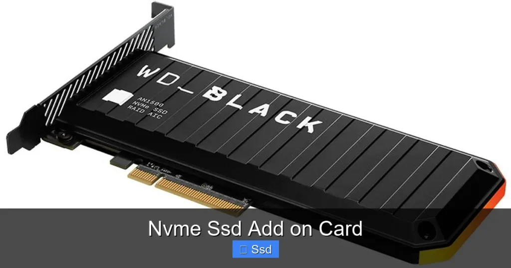 Nvme Ssd Add on Card