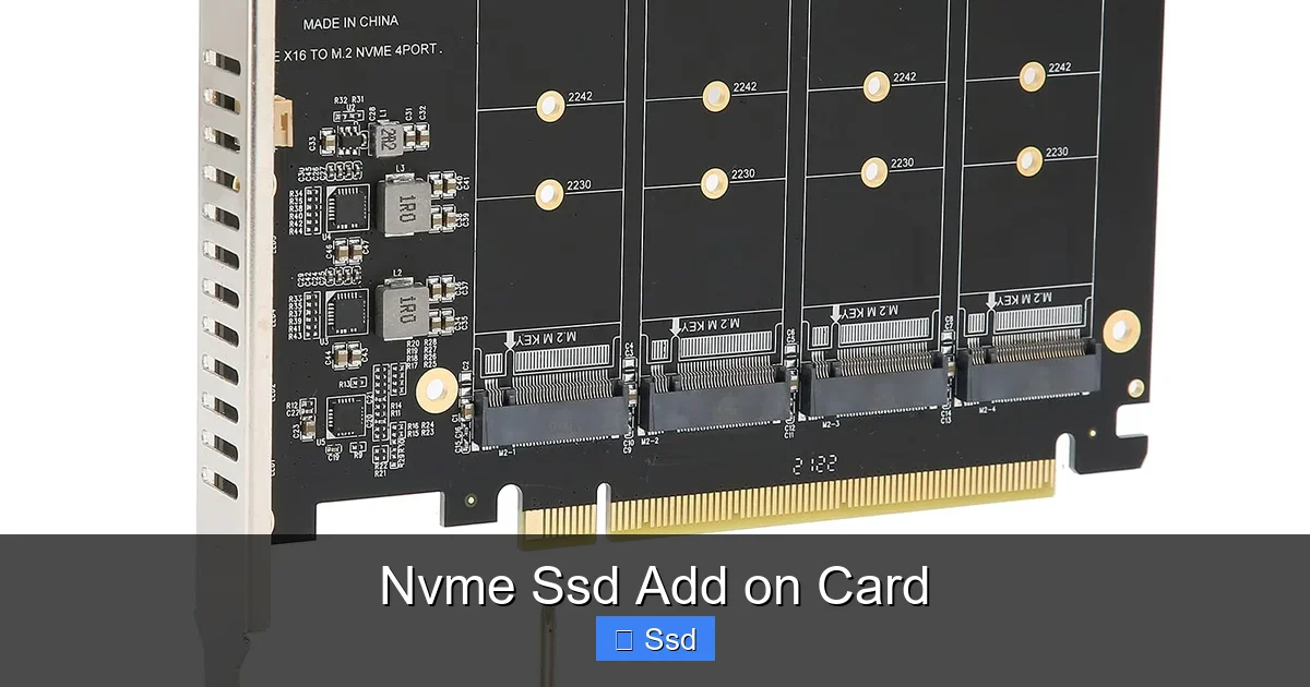 Nvme Ssd Add on Card