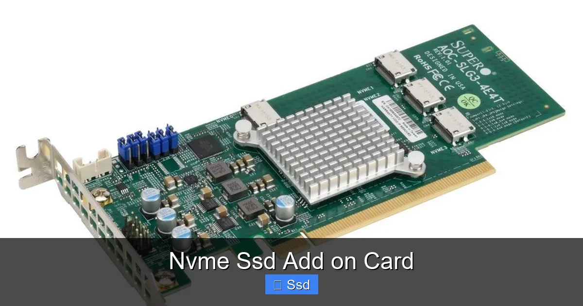 Nvme Ssd Add on Card