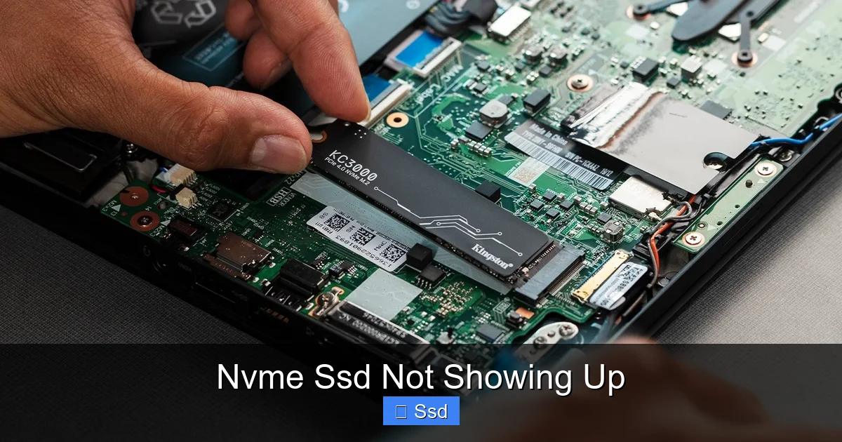 Nvme Ssd Not Showing Up