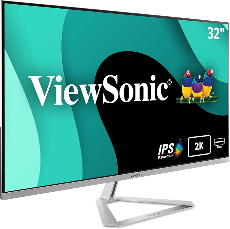 ViewSonic VX3276-2K-MHD 32-Inch Widescreen IPS 1440p Monitor with Ultr
