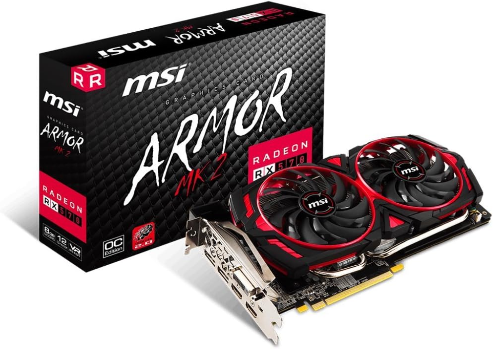 MSI Gaming Radeon RX 570 256-bit 8GB GDRR5 DirectX 12 VR Ready CFX Gra