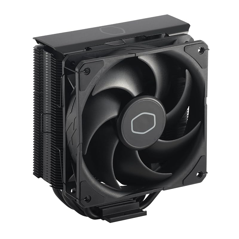 Cooler Master Hyper 212 Black CPU Air Cooler with 120mm PWM Fan, 4 Cop