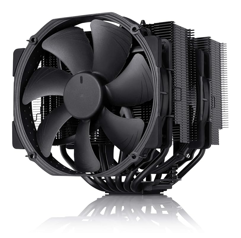 Noctua NH-D15 chromax.Black Dual-Tower CPU Cooler – 140mm Size, Premiu