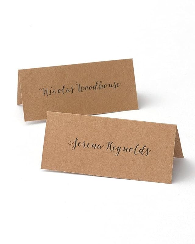 Gartner Studios Kraft Printable Place Cards – 3.75x1.5 Inches, 48 Coun