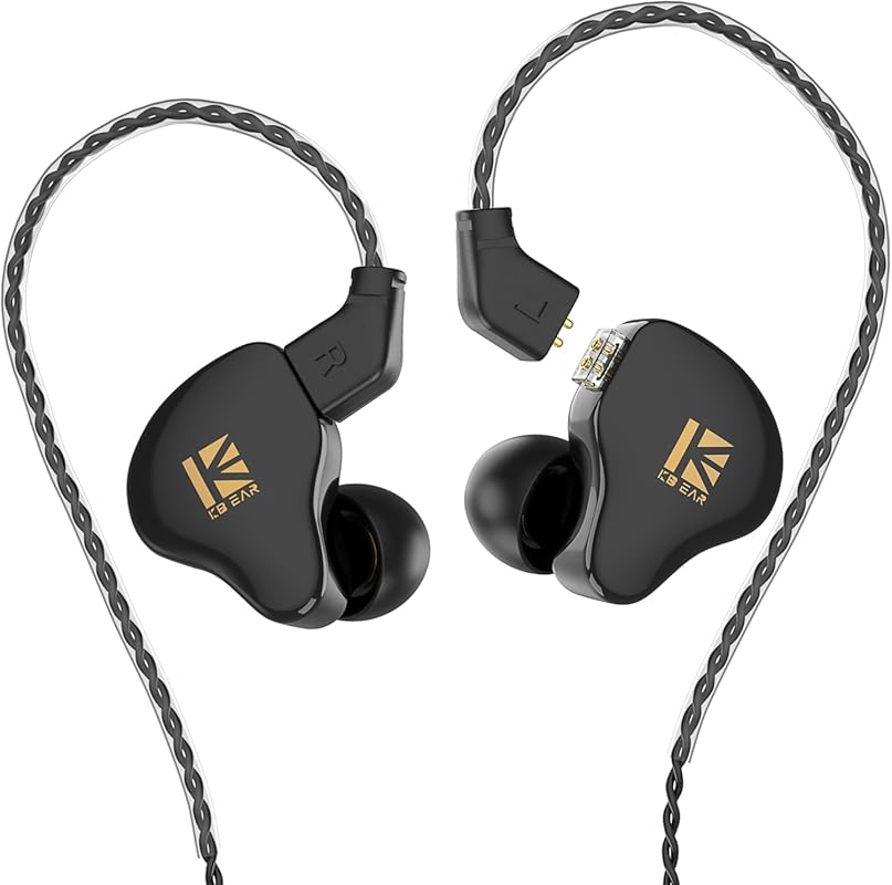 KBEAR KS1 In-Ear Monitors: Super Bass, High-Resolution Audio, Noise Ca