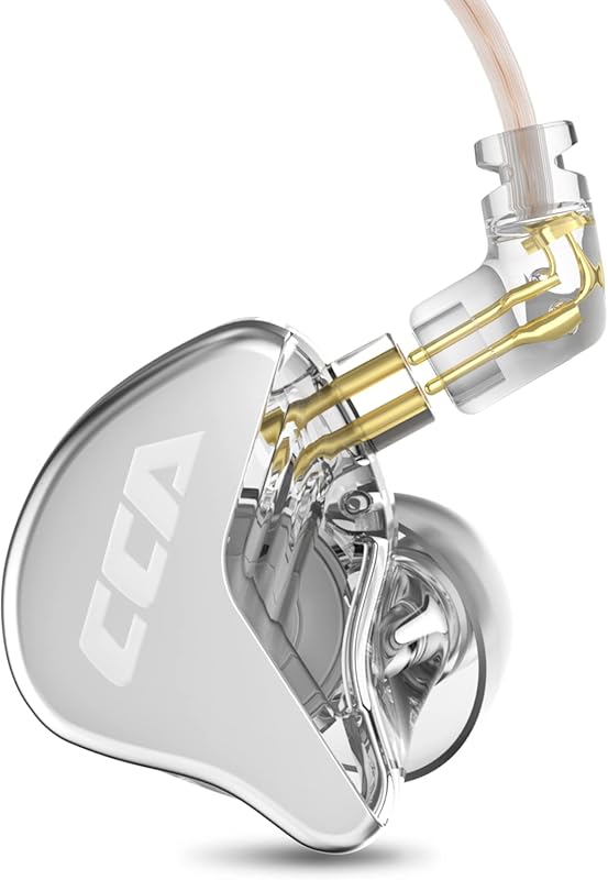 CCA CRA In-Ear Monitor Headphones with Ultra-Thin Diaphragm Dynamic Dr