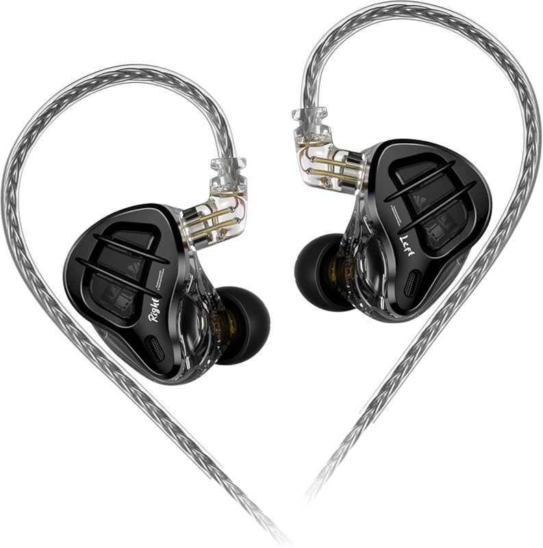 KZ ZAR Hybrid Gaming IEMs, 7BA+1DD Drivers, HiFi Bass, Noise Isolation