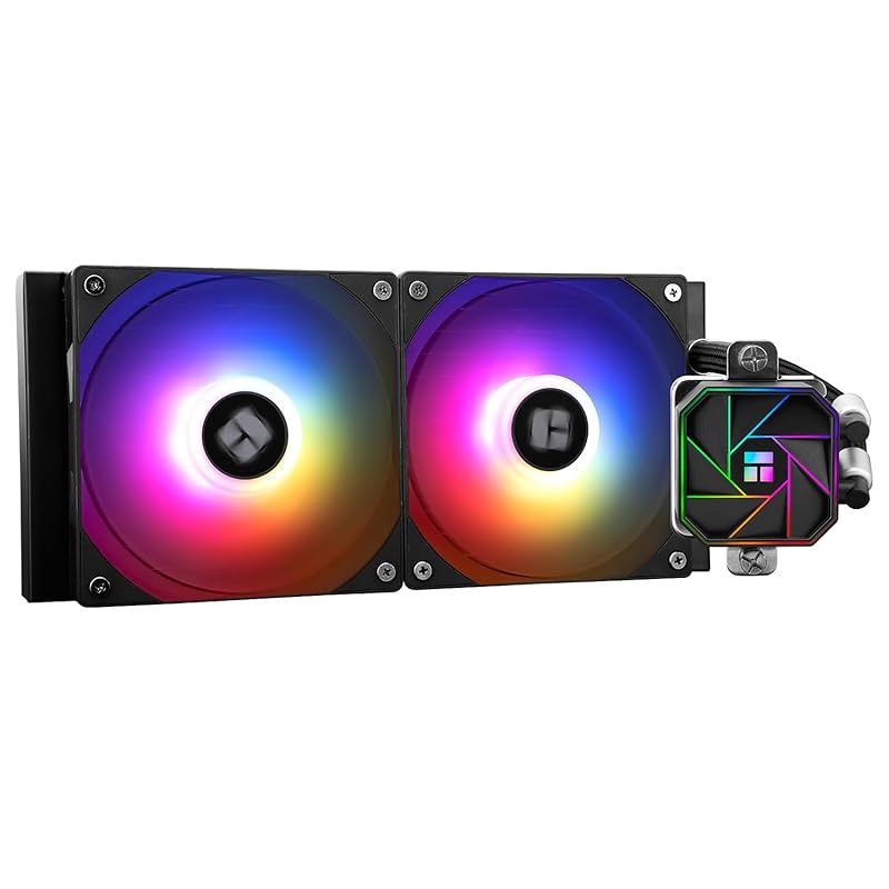 Thermalright Aqua Elite 240 V3 AIO CPU Cooler with Dual PWM ARGB Fans,