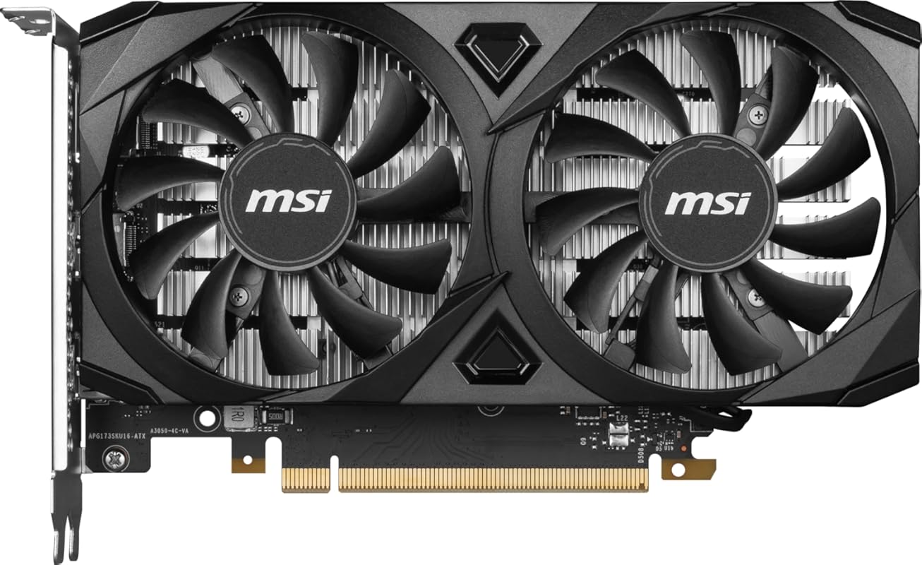 MSI Gaming RTX 3050 Ventus 2X 6G OC with 6GB GDDR6, 1492 MHz boost, an