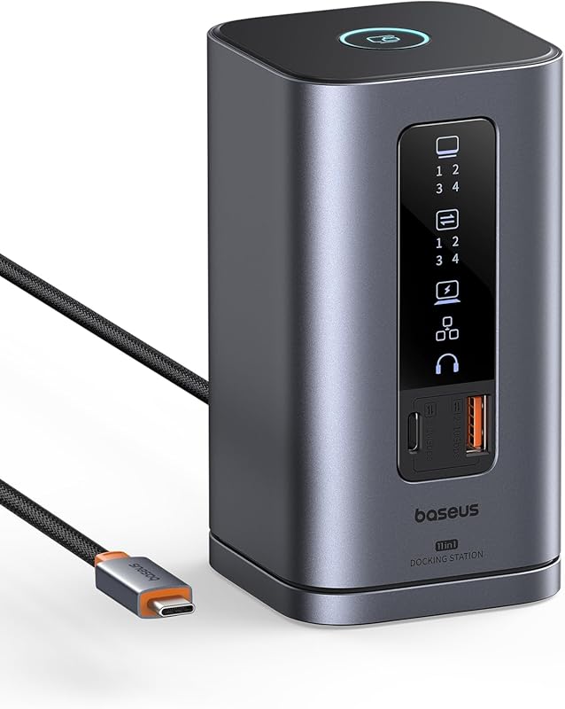 Baseus Spacemate 11-in-1 Docking Station: Triple Display, 4K HDMI DP,