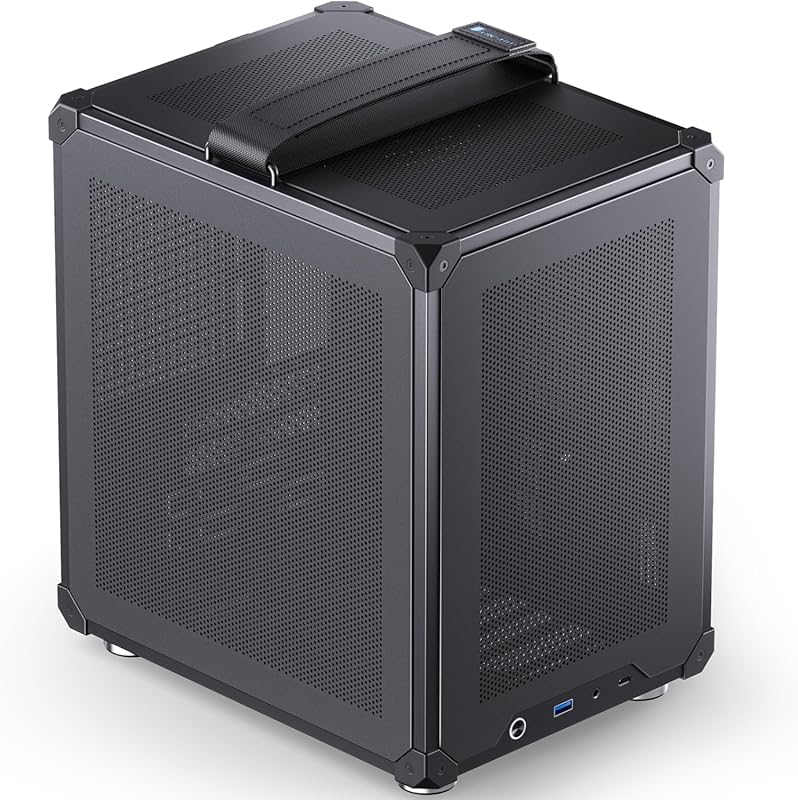 JONSBO C6-ITX Mini ITX PC Case: compact mesh design with handle, suppo