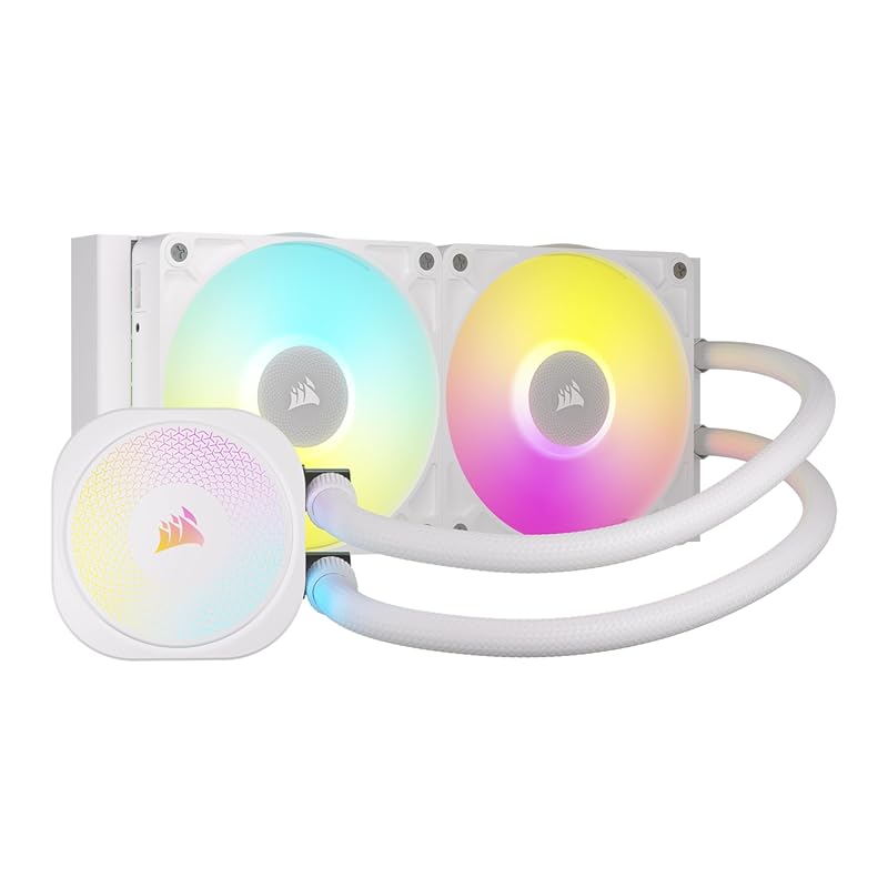 CORSAIR iCUE Link Titan 240 RX RGB AIO Cooler: 240mm FlowDrive Low-Noi