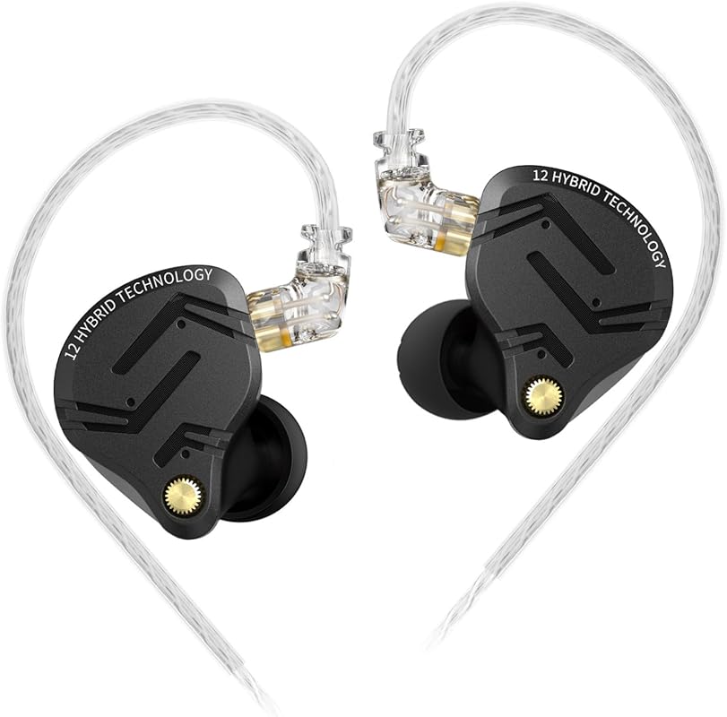 KZ ZS12 PRO X Hybrid IEMs, 1DD+5BA Drivers, Wired Gaming Earbuds, 2PIN