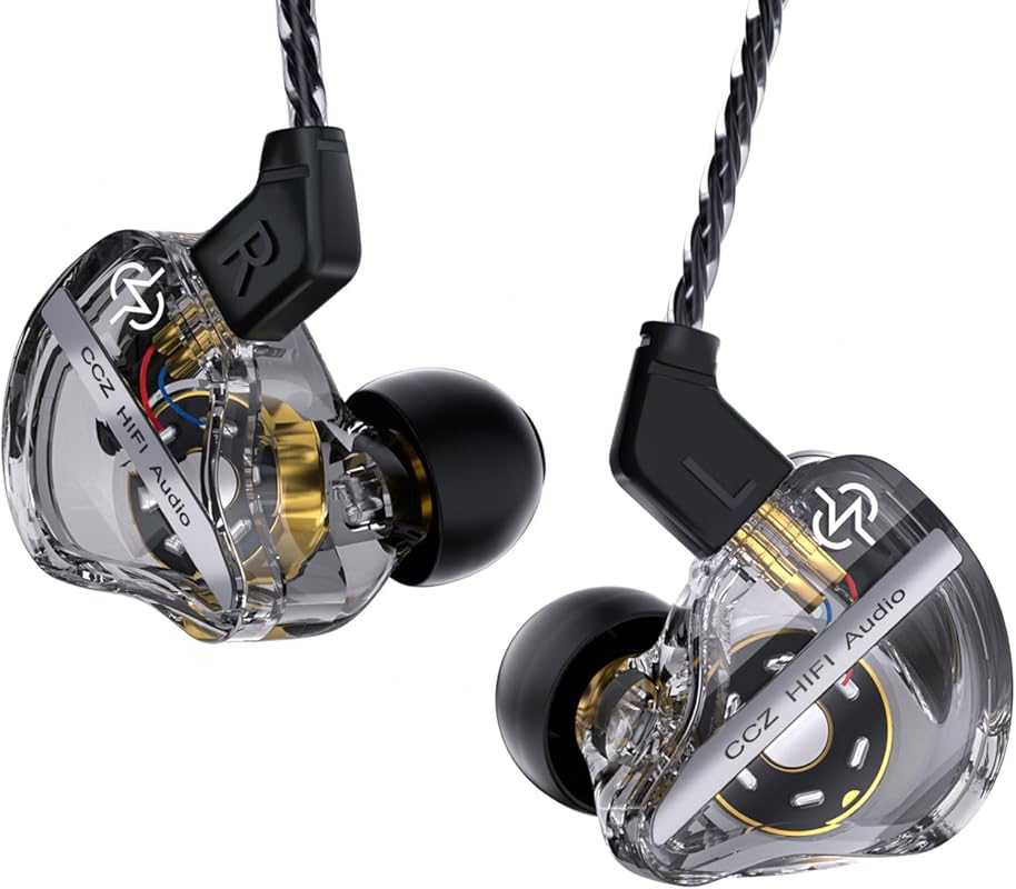 CCZ DC01 Pro IEMs, 1DD Driver, Wired Gaming Earbuds, Super Bass, for P