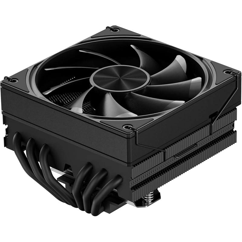 upHere Low-Profile CPU Cooler: 6 heat pipes, 120mm fan for AMD AM4 AM5