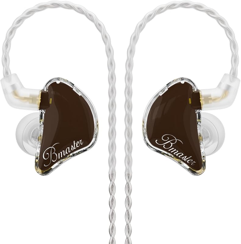 BASN Triple Driver In-Ear Monitor Headphones with Powerful Bass, Noise